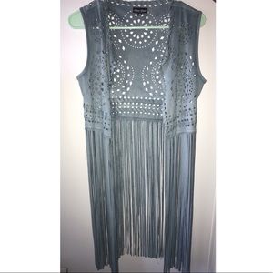 DOR DOR COUTURE fringe vest